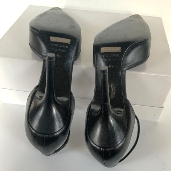 Dolce & Gabbana black heels  with ankle strap 37.5 - Picture 7 of 11
